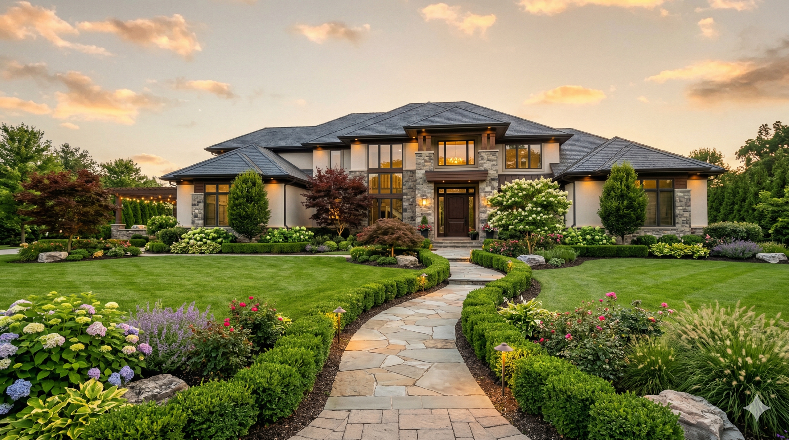 Updated exterior home improvement showcase